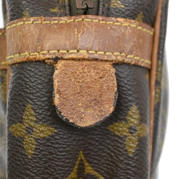 LOUIS VUITTON Compiegne 28 Clutch Hand Bag Monogram Leather Brown - Picture 9 of 16